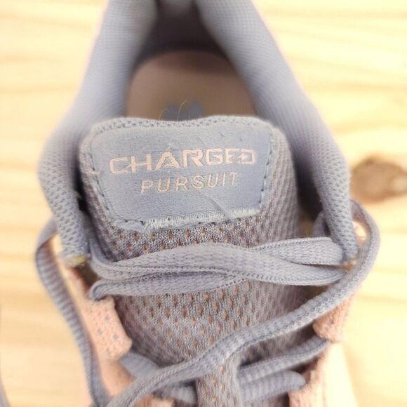 Under Armour Charged Pursuit Girls Shoes Sz 7Y Pink Sneakers Athletic Running - Picture 9 of 10